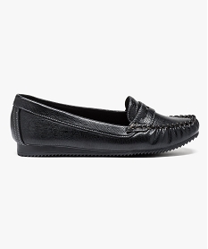 mocassins a talon plat et semelle crantee noir4615401_1