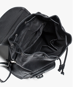 sac a dos uni imitation cuir noir sacs a dos et sacs de voyage4691301_3