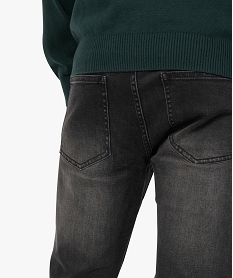 jean homme skinny delave avec plis sur les hanches noir jeans4711701_2