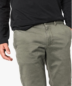 pantalon homme chino coupe slim vert4717401_2