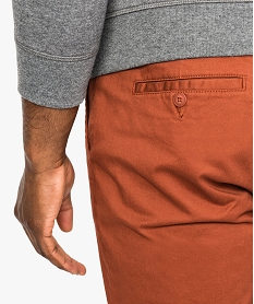 pantalon homme chino coupe slim orange pantalons de costume4717601_2