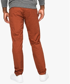 pantalon homme chino coupe slim orange pantalons de costume4717601_3