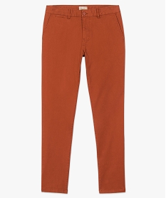 pantalon homme chino coupe slim orange4717601_4