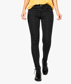 GEMO Jean skinny stretch taille basse noir vif