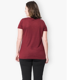 tee-shirt uni manches courtes col v rouge t-shirts col v4804201_3