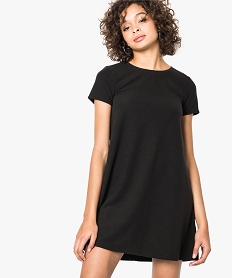 TEE-SHIRT BLANC ROBE NOIR