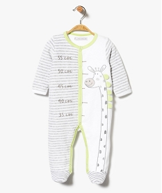 GEMO Pyjama en velours ouverture avant Blanc