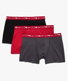 boxer homme en coton stretch - dim (lot de 3) rouge4938001_1