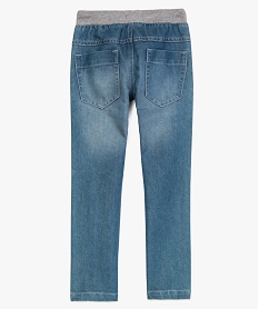 jean garcon regular avec taille elastiquee contrastante gris4964701_3