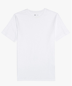 tee-shirt garcon uni a manches courtes blanc4996701_1