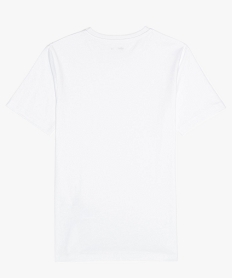 tee-shirt garcon uni a manches courtes blanc4996701_2
