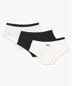 GEMO Lot de 3 boxers Pockets de DIM Noir