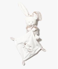 peluche ourson capuche lapin beige5094401_1