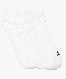 GEMO Lot x3 Chaussettes courtes Adidas Blanc