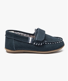 mocassins en cuir avec bande scratch bleu5558701_1