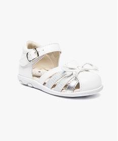 sandales premiers pas bicolores blanc5562401_2