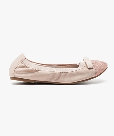 GEMO Ballerines souples à bout pailleté Rose