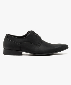 derbies a lacets aspect cuir graine noir5596101_1