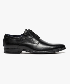 derbies unis 100 cuir a lacets noir chaussures de ville5599701_1