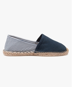 GEMO Espadrilles homme avec semelle en corde Bleu