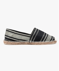 GEMO Espadrilles homme avec semelle en corde Noir