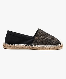 GEMO Espadrilles en textile Noir