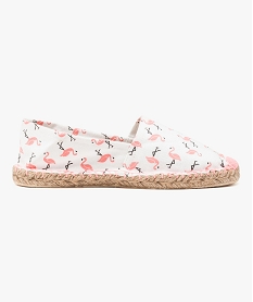 GEMO Espadrilles en textile Blanc