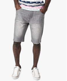 bermuda en jean 5 poches gris shorts en jean5712401_1