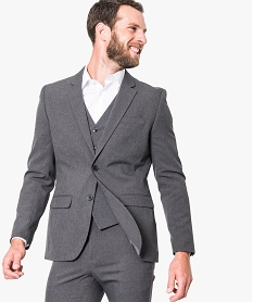 GEMO Veste de costume homme unie Gris