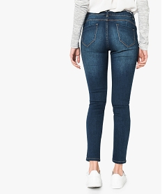 jean stretch avec ceinture tressee bleu pantalons jeans et leggings5763101_3