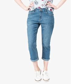 GEMO Pantacourt 5 poches Bleu
