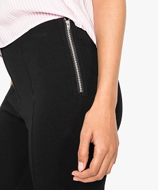 pantalon slim extensible taille elastiquee noir5786201_2