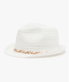 chapeau fedora en maille ajouree blanc5880001_2