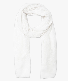 GEMO Foulard  motifs pois Blanc