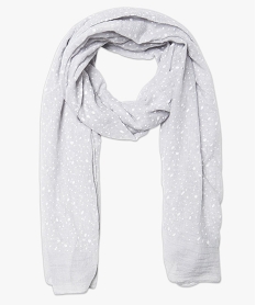 foulard  motifs pois gris5882701_1