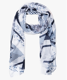 foulard a motifs bleu5883801_1
