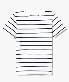 GEMO Tee-shirt rayé à manches courtes Imprimé