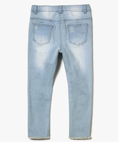 jean slim avec empiecement dentelle gris jeans5990601_3