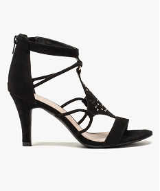 GEMO Nu-pieds multi-brides avec tour cheville Noir