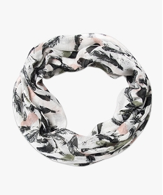 foulard snood a imprime multicolore6182401_1