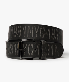 ceinture garcon imprimee en relief a boucle metal gris autres accessoires6202501_1