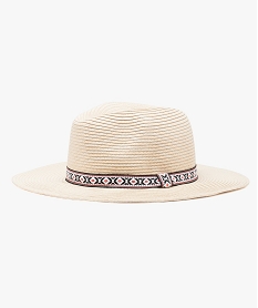 GEMO Chapeau avec bordure motifs ethniques Multicolore