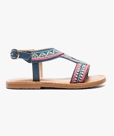 GEMO Sandales avec dessus cuir Multicolore