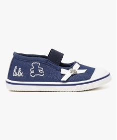 ballerines pailletees avec bride sur le dessus - lulu castagnette bleu6290501_1