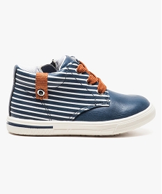 baskets montantes style marin avec lacets contrastants bleu bottes et chaussures montantes6291401_1