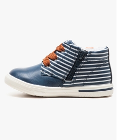 baskets montantes style marin avec lacets contrastants bleu bottes et chaussures montantes6291401_3