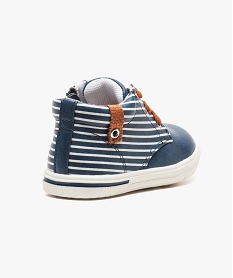 baskets montantes style marin avec lacets contrastants bleu bottes et chaussures montantes6291401_4