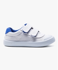 GEMO Baskets en toile fermeture scratch blanc standard