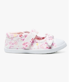 tennis bebe fille en toile et noeud sur le dessus blanc baskets et tennis6292601_1