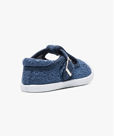 chaussure salomes en textile avec doublure a motifs bleu6292701_4